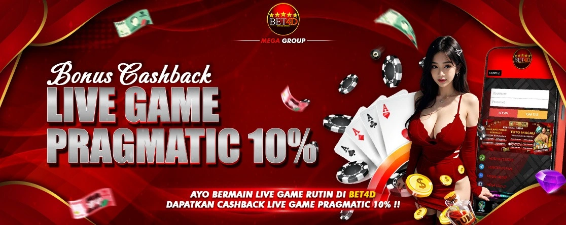 CASHBACK LIVE GAME PRAGMATIC PLAY 10% (BONUS HARI JUMAT)